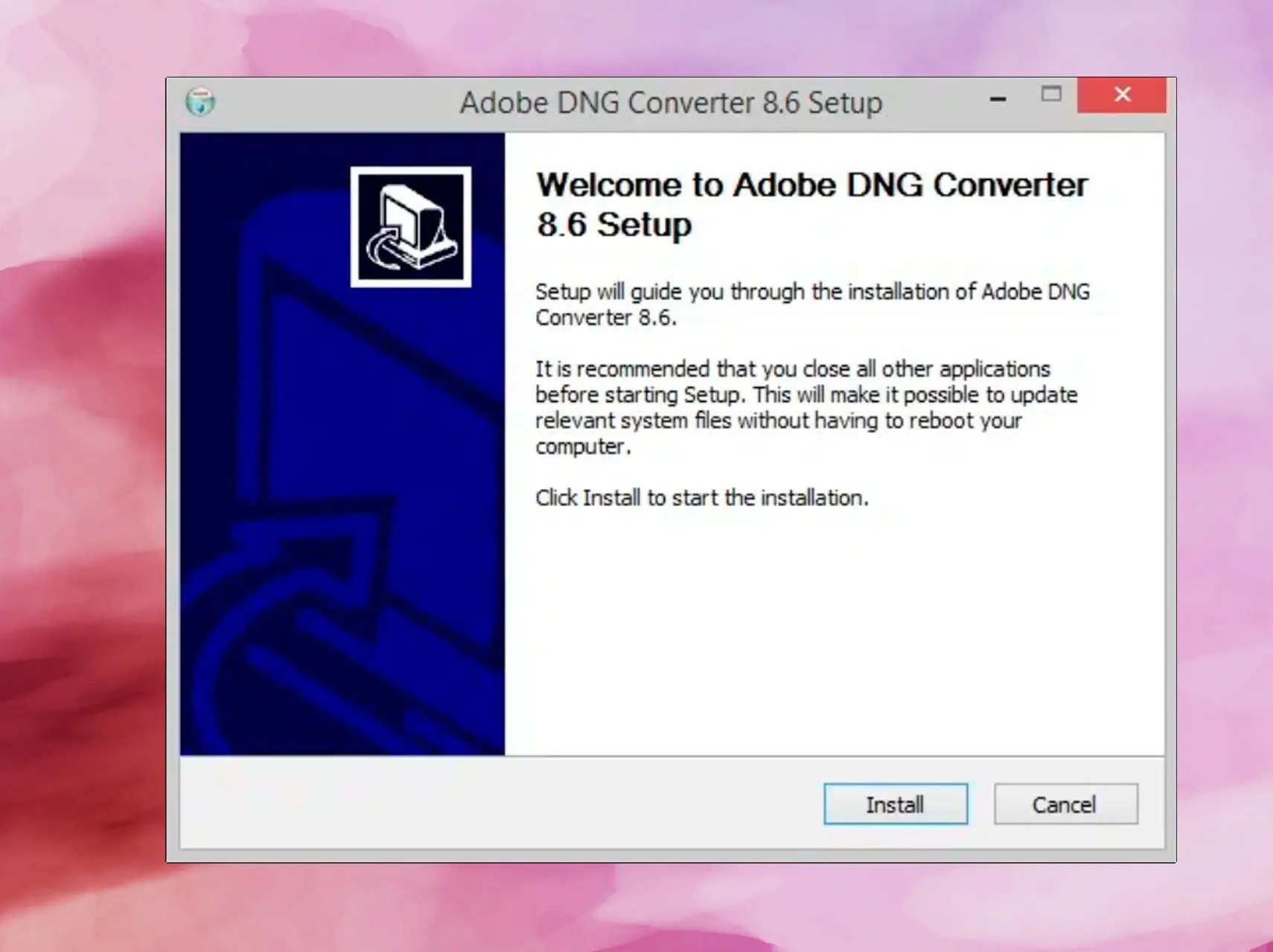 Installera Adobe DNG Converter..