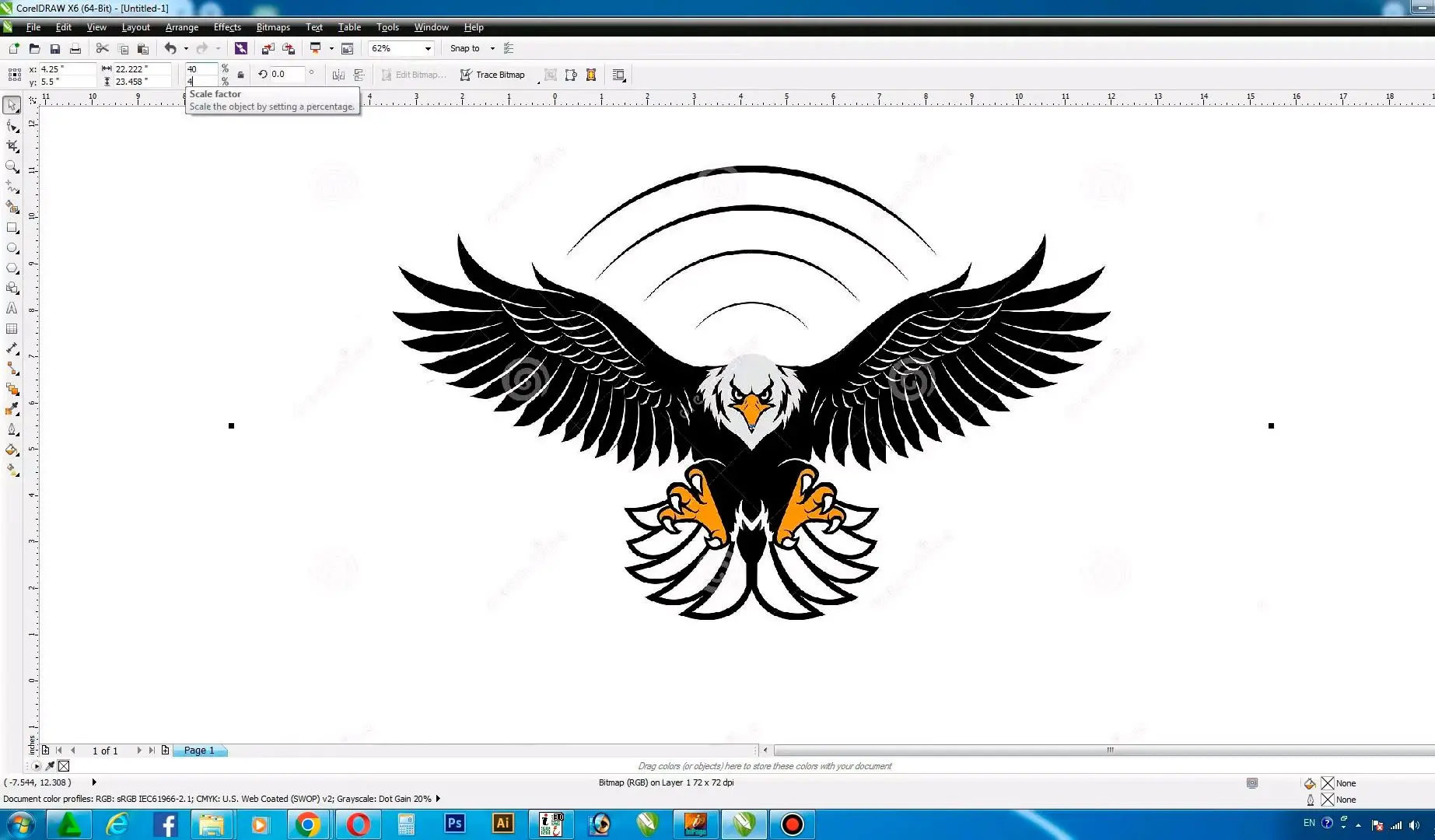 CorelDRAW lägg till filer..
