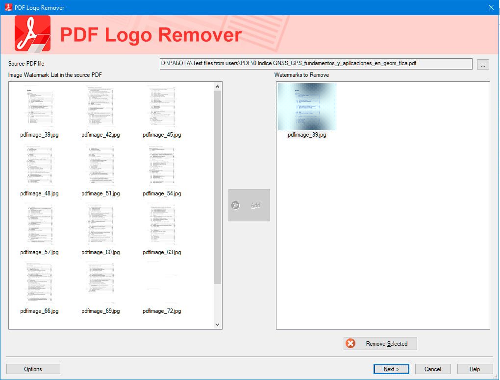 App för att ta bort vattenmärke från PDF..