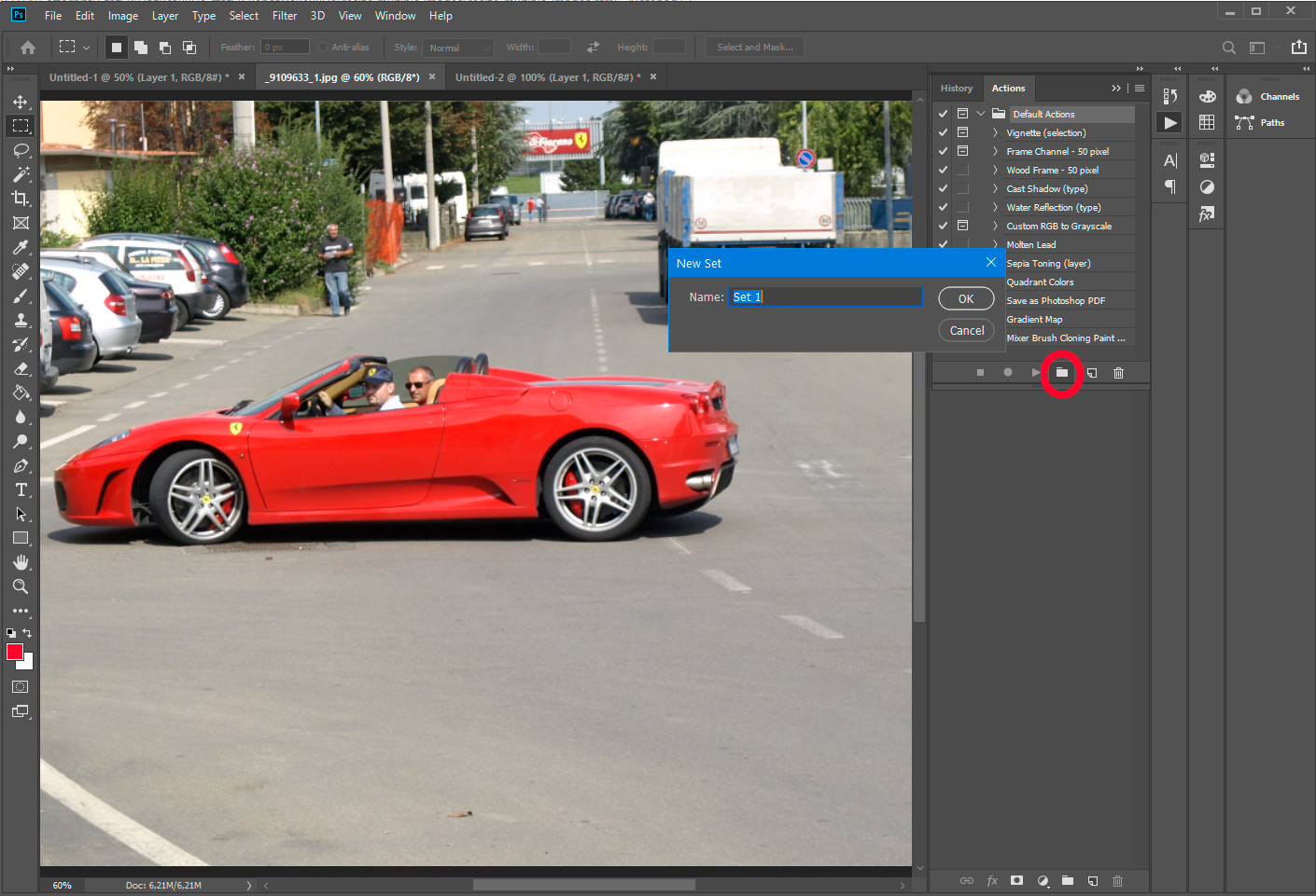 Photoshop - skapa set.