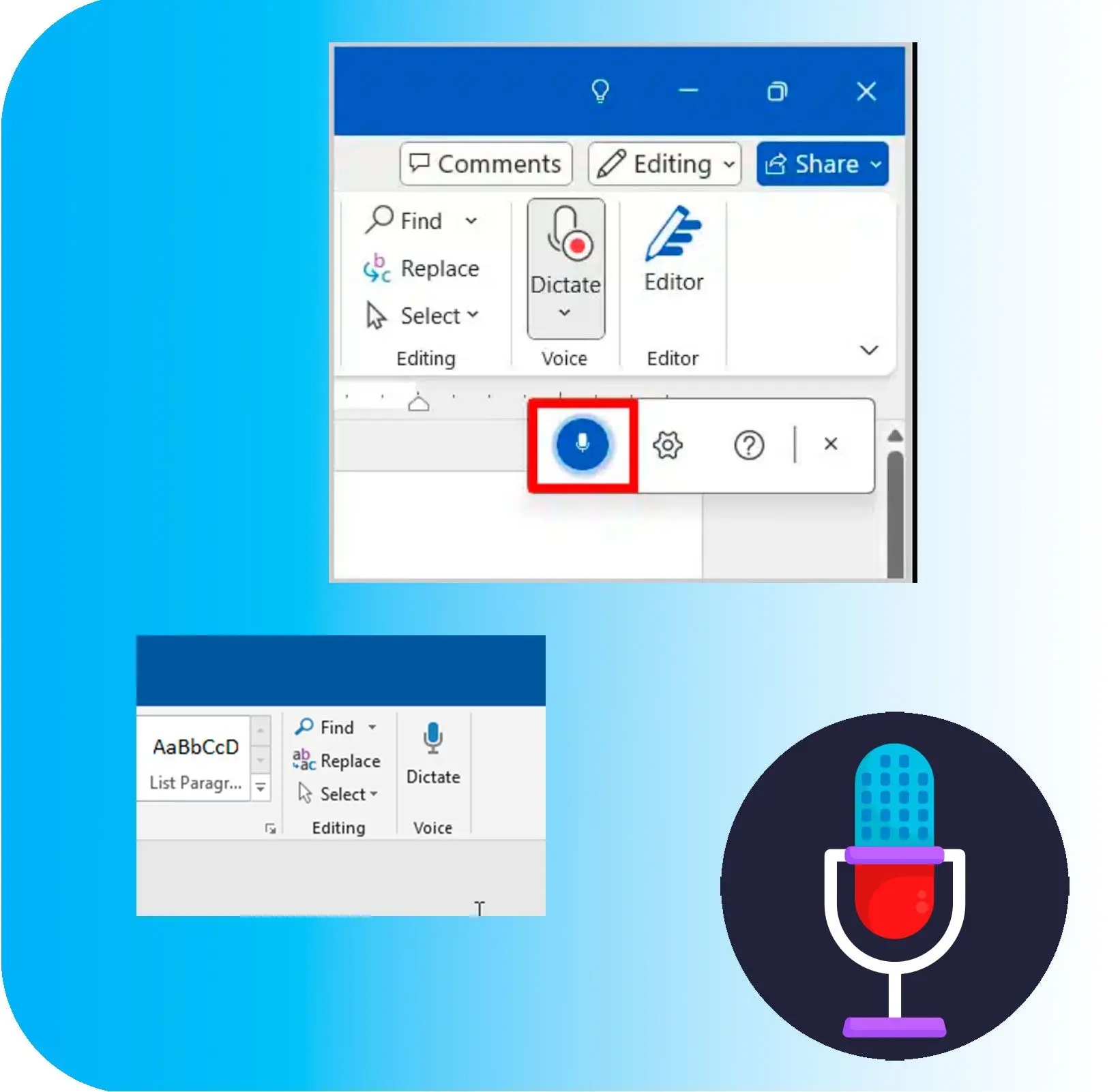 SayOnce - Voice Dictation Software Skärmdump.