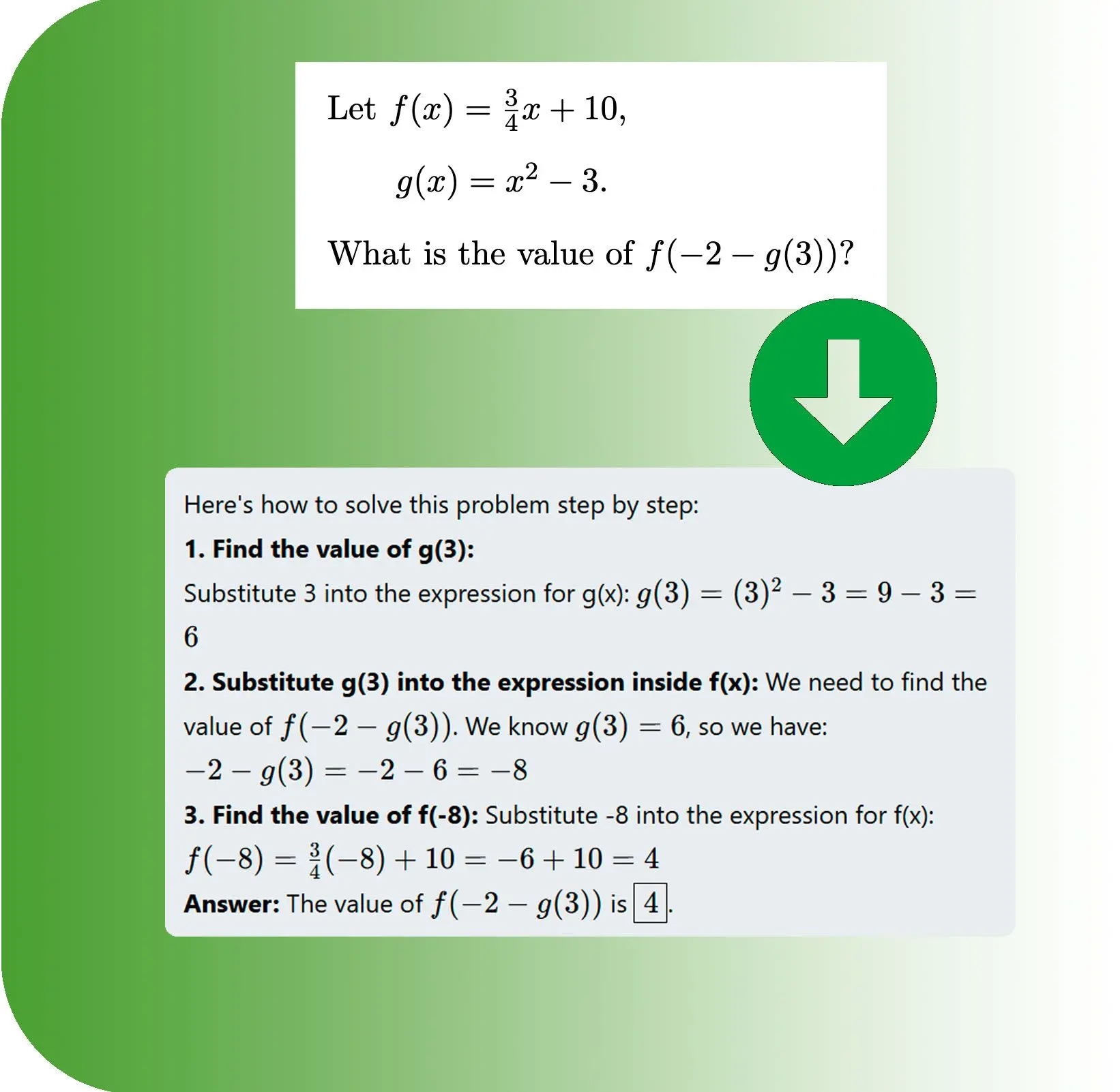 Steg-för-Steg Matematiklösare.