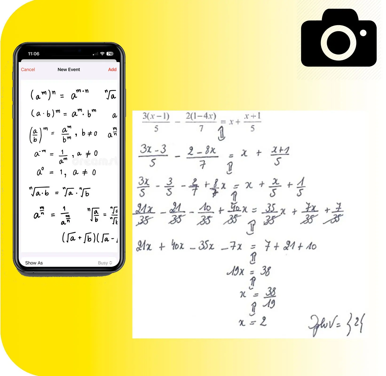 Ta bara ett foto eller en skärmdump.