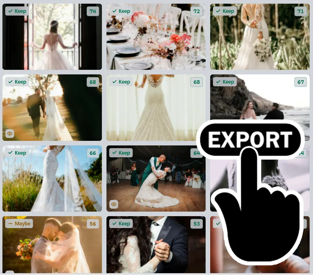 Exportera resultat.