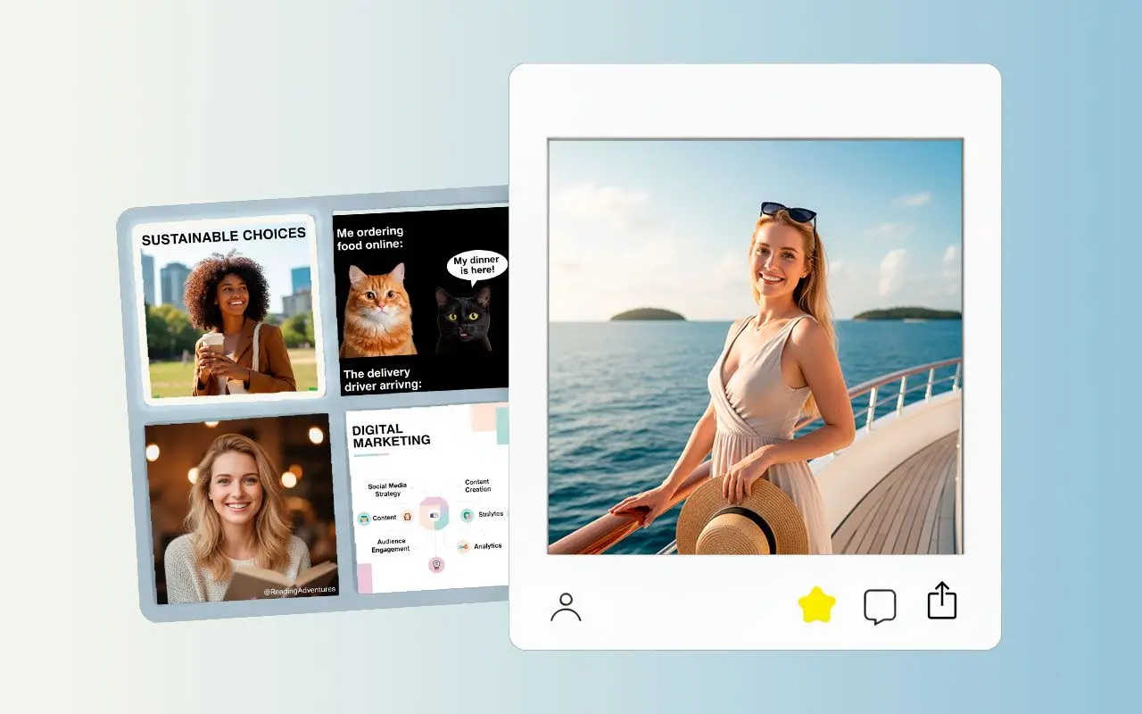 Skapa vad du än kan tänka dig: Skapa innehåll för sociala medier.