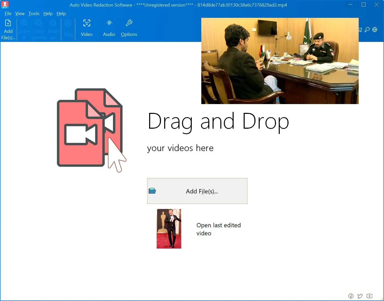 Lägg till din video.