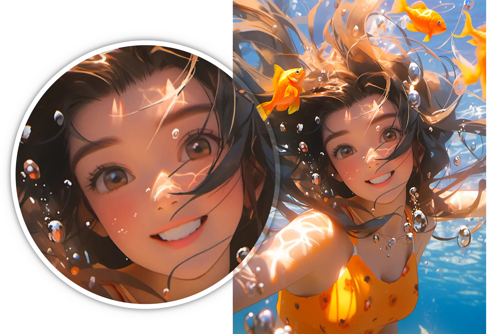 Förbättra detaljer i illustrationer, konstverk och anime.