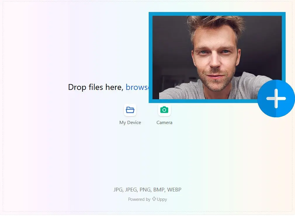 Ladda upp din selfie.