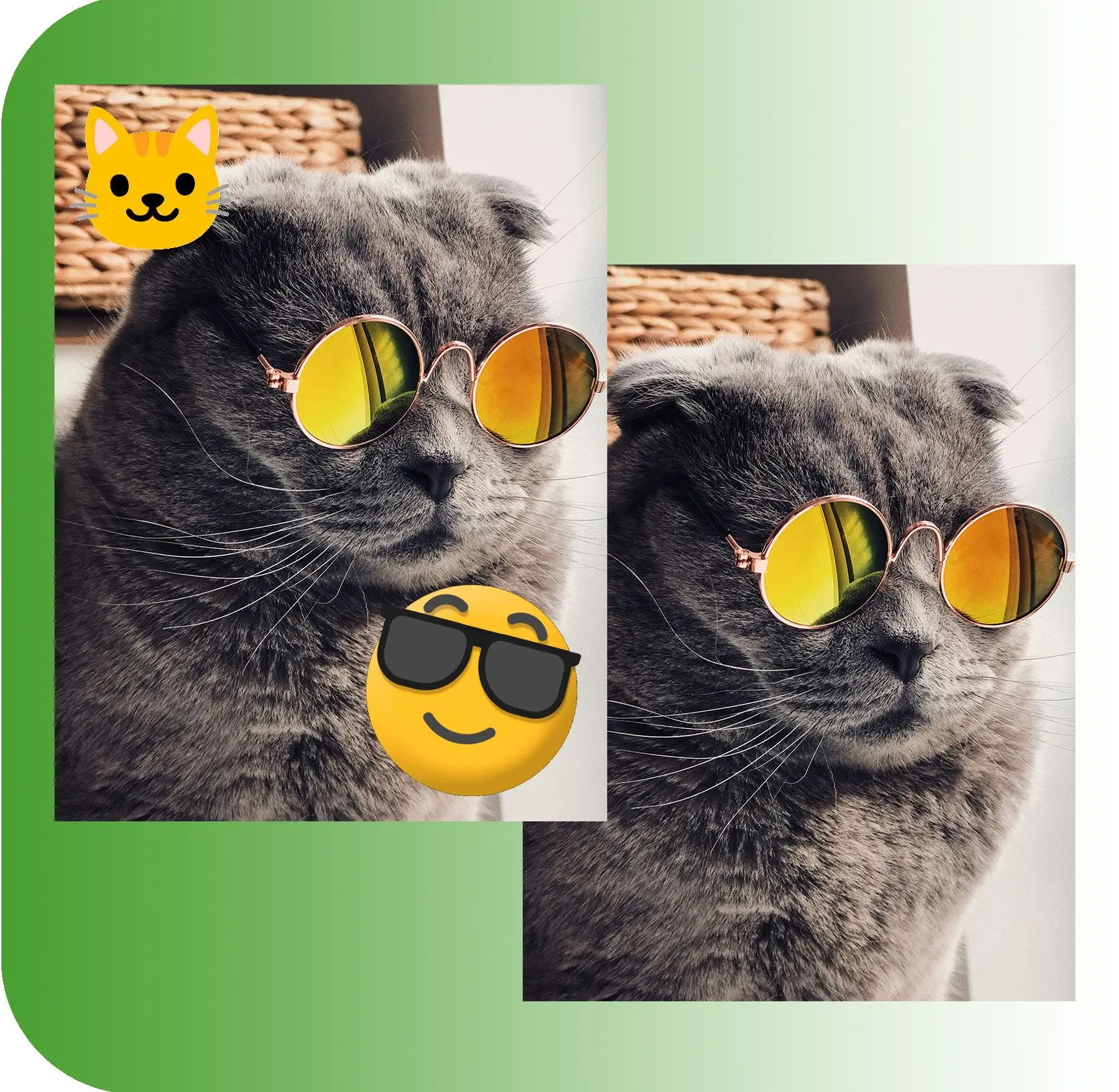 Ta bort emojis och återställ originaldetaljer.