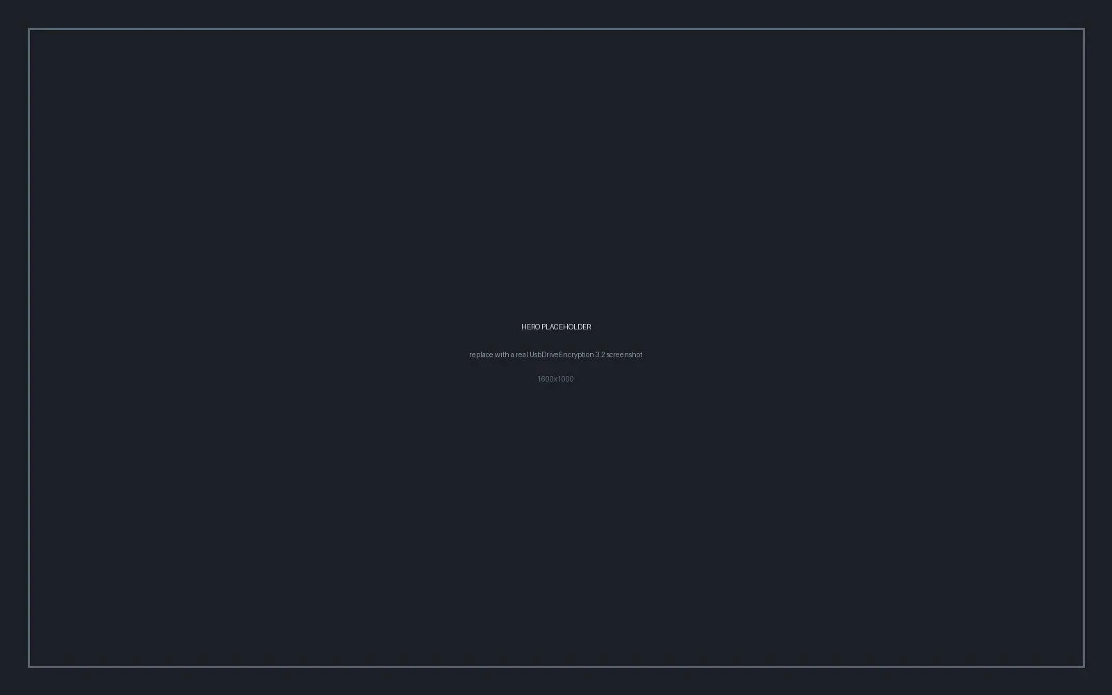 USB Drive Encryption Skärmdump.