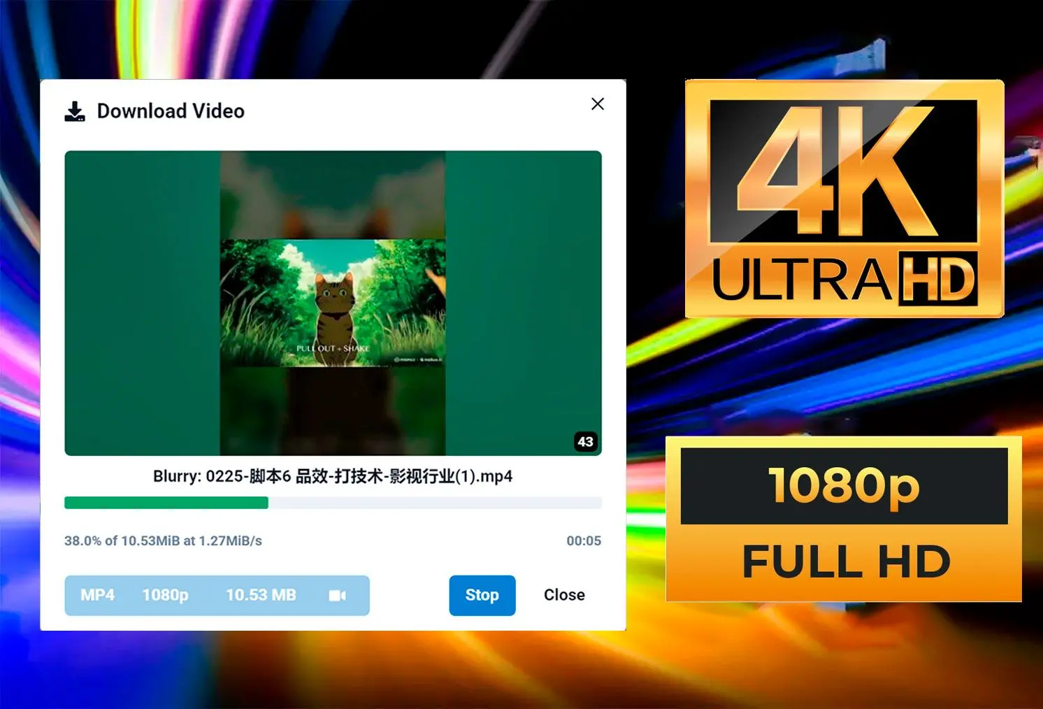 HD- och 4K-kvalitet.
