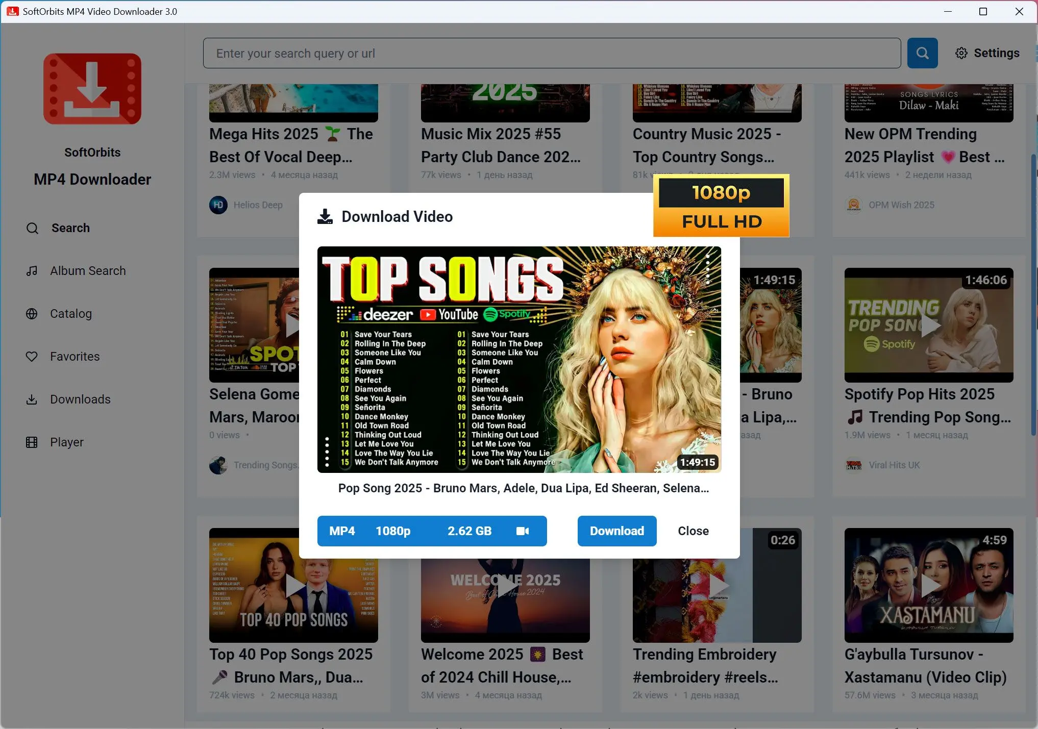 MP4 Downloader for Youtube Skärmbild.
